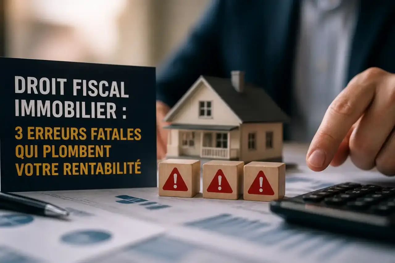 Droit fiscal immobilier : 3 erreurs fatales qui plombent votre rentabilité
