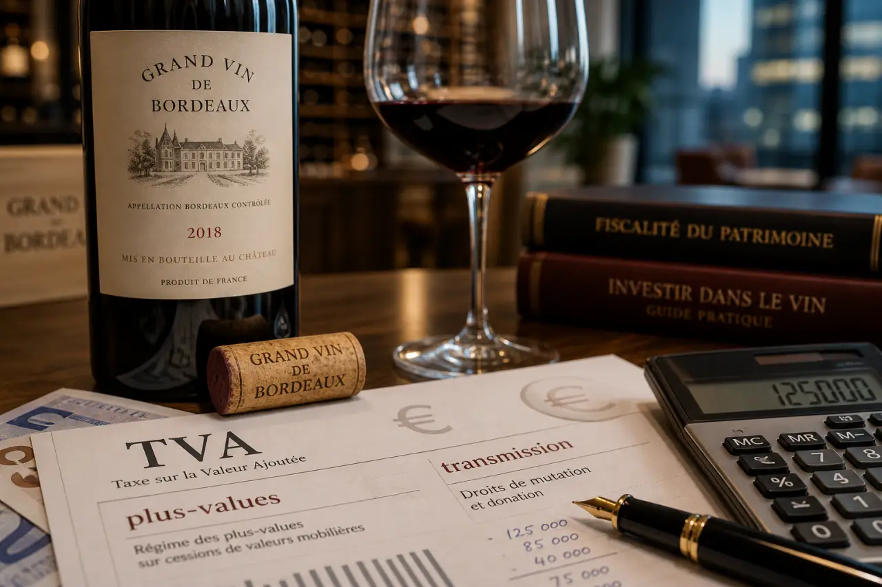 Fiscalité du vin : TVA, plus-values et transmission, ce qu’il faut distinguer