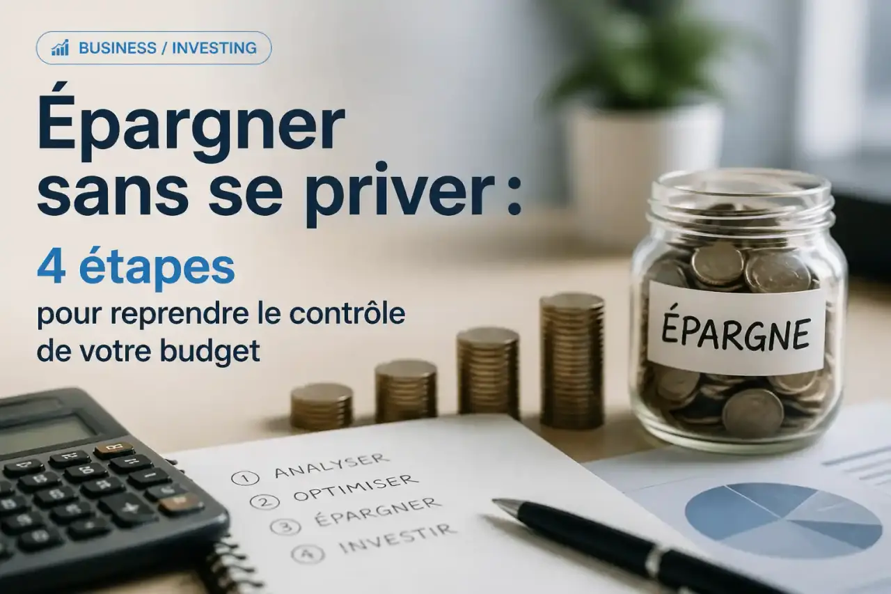 Épargner sans se priver : 4 étapes pour reprendre le contrôle de votre budget