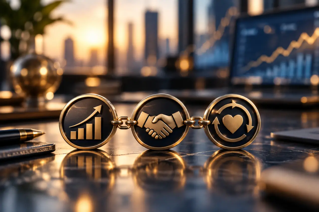 Le marketing commercial relie la demande, la vente et la fidélisation
