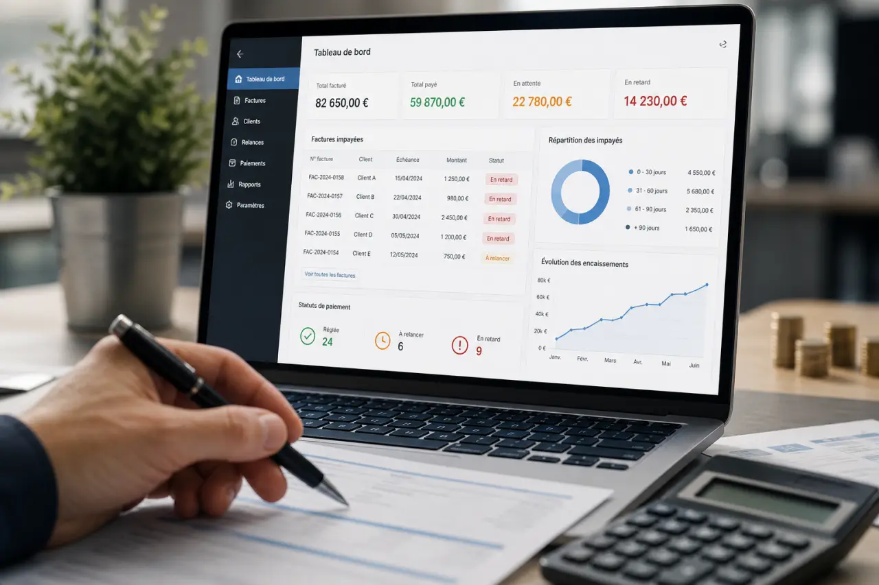 Logiciel de recouvrement gratuit : suivre les impayés sans perdre le contrôle